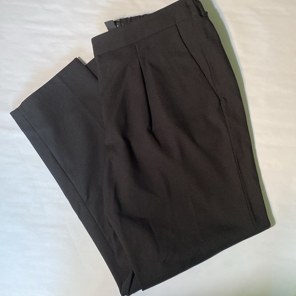 NWOT Halogen Black Dress Pants w/ Elastic Band - Stretch to Fit